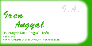 iren angyal business card
